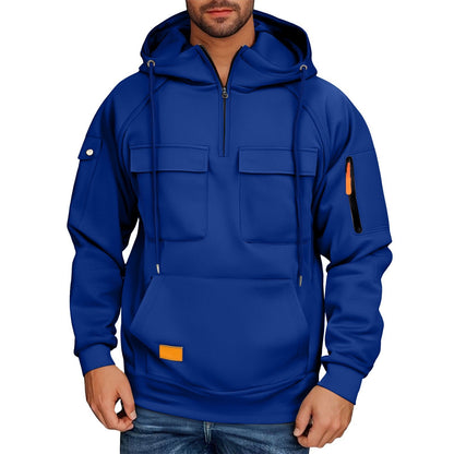 Herren Alltags-Hoodie mit praktischen Taschen BerlinGlamour: Herren Alltags-Hoodie ist ein stylisches und vielseitiges Accessoire für Damen, das mit einer Vielzahl von praktischen und modischen