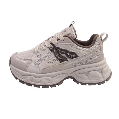 Damen Sneaker Sportlich Chunky atmungsaktiv Komfortable Laufschuhe