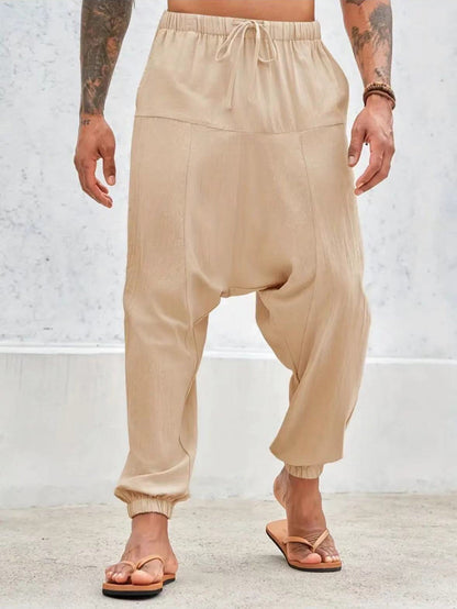 Bequeme Herrenhose Elastischer Bund Lässiger Stil