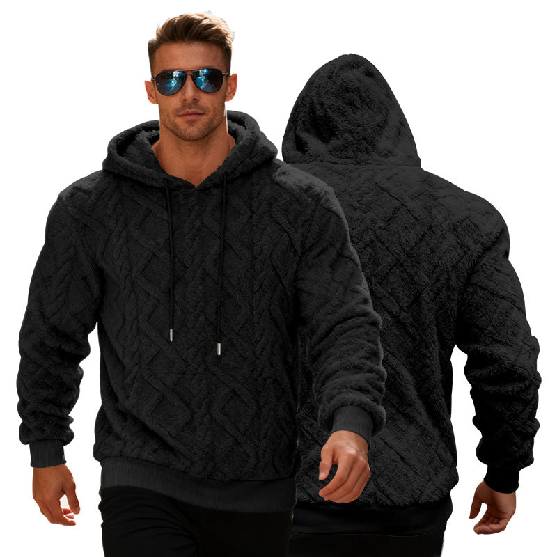 Herren Hoodie Soft Fleece Warm Kuschelig