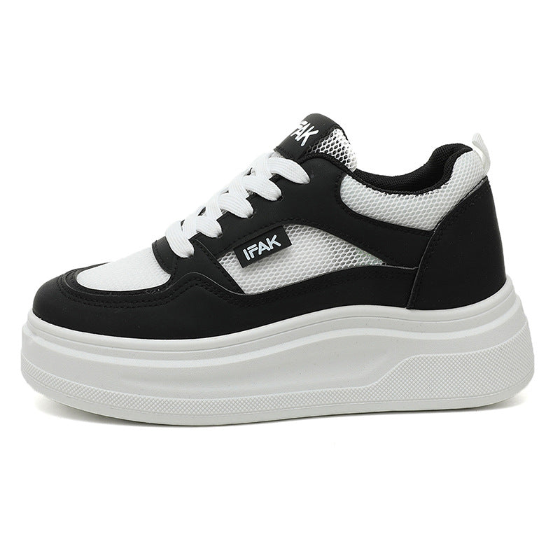 Damen Sneaker Plateau Schuhe Atmungsaktiv Modisch Höher - BerlinGlamour