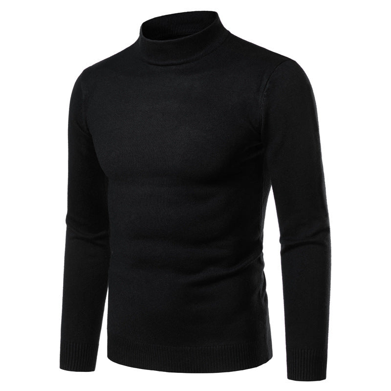 Herren Rollkragenpullover Warm Fein Strick Made
