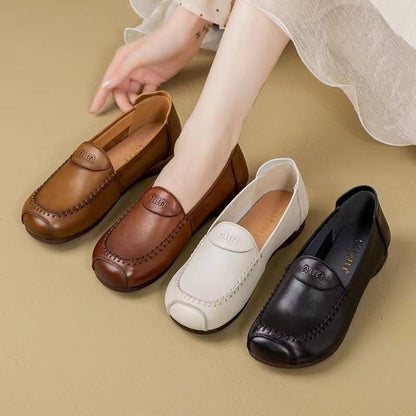 Damen Mokassins Bequem Lederschuhe Elegante Optik - BerlinGlamour