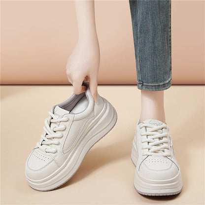 Damen Plateau Sneaker Hohe Dämpfung Trendy Schuhe