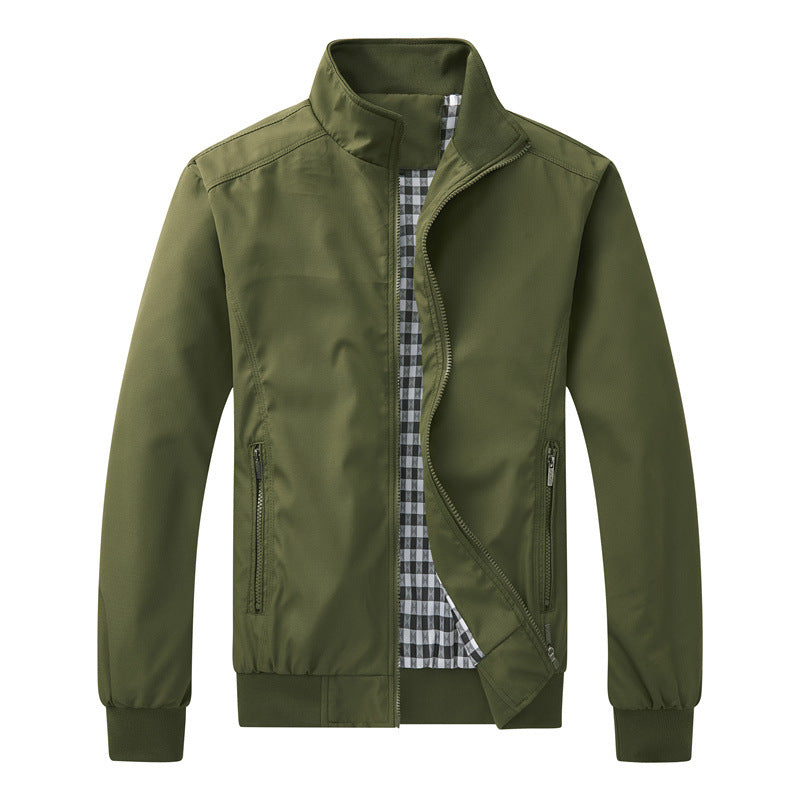 Leichte Übergangsjacke Stehkragen Outdoor Jacke Alltag