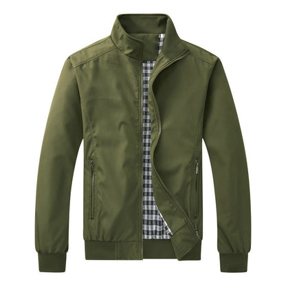 Leichte Übergangsjacke Stehkragen Outdoor Jacke Alltag