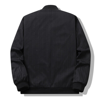 Herren Bomberjacke Urban Style Schwarz Weiß