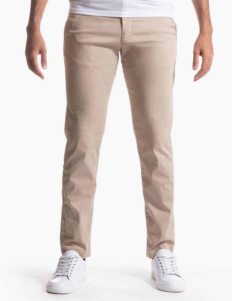 Herren Chinos Bequem Elastisch Moderner Schnitt