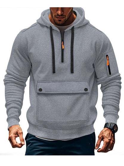 Herren Kapuzenpullover Lässig mit Taschen Größe XL