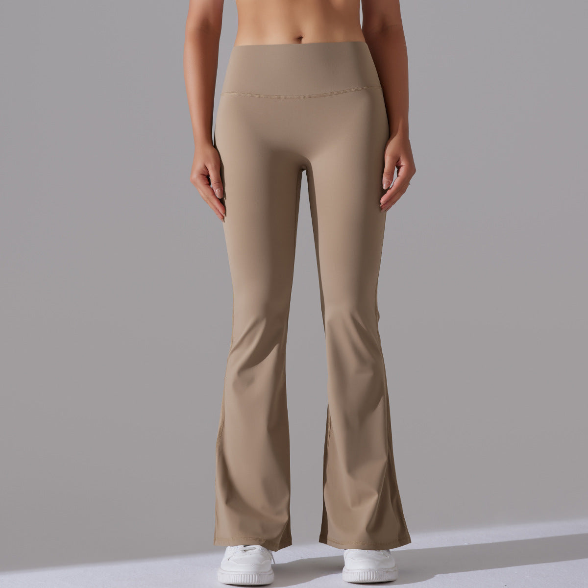 Fitnesshose Damengröße mit Hochem Bund Formende Leggings