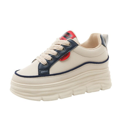 Damen Plateau Sneaker Damen Schuhe Hohe Laufsohle