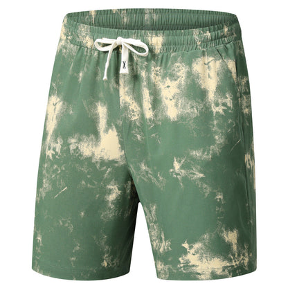 Herren Badeshorts Sportlich Elastisch mit Kordelzug