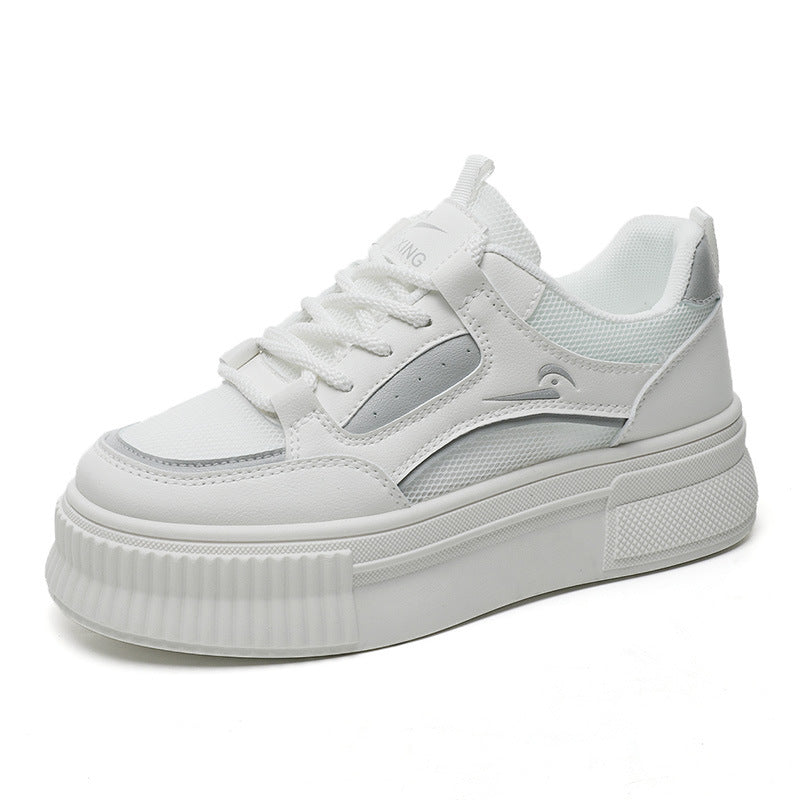 Damen Plateausneaker Modisch atmungsaktiv mit Weichem Innenleben