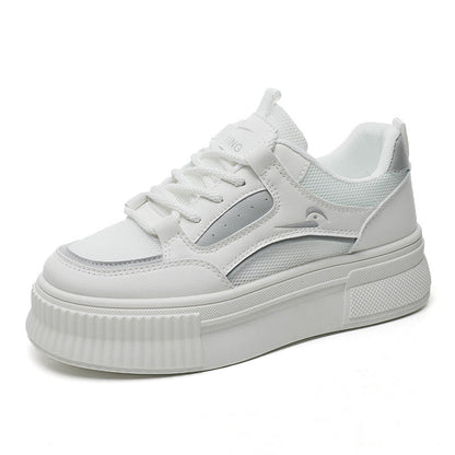 Damen Plateausneaker Modisch atmungsaktiv mit Weichem Innenleben