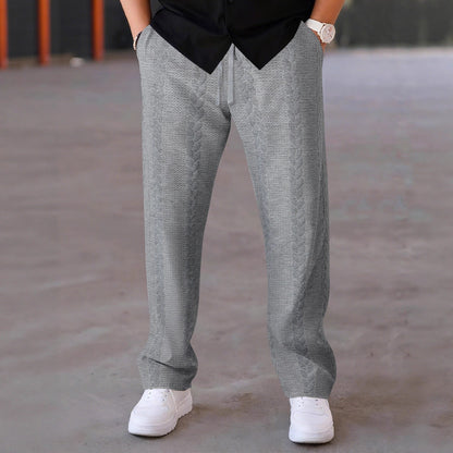 Herren Freizeithose Elegant mit Elastischem Bund Modern