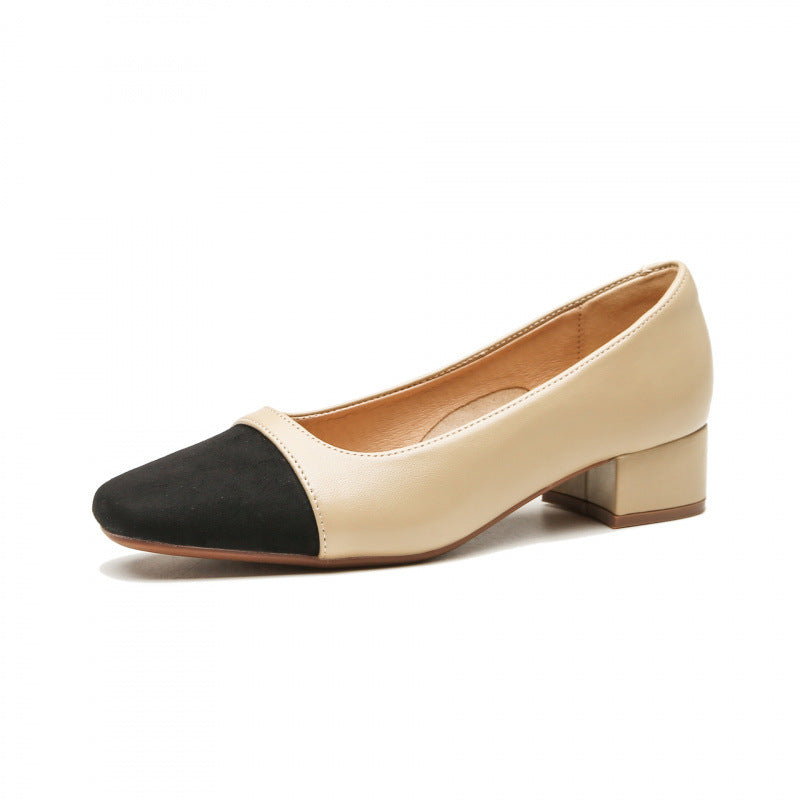 Damen Ballerinas Komfortabel Elegant Blockabsatz