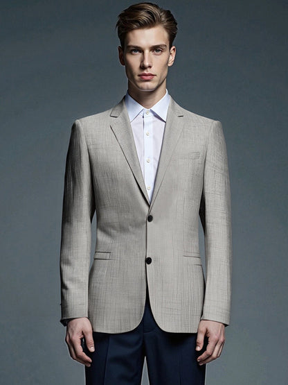 Herren Blazer Slim Fit Strukturiert Modern