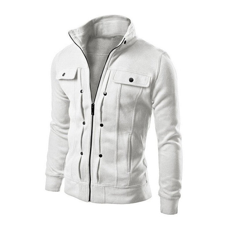 Herren Steppjacke Modern Trendig Schwarz