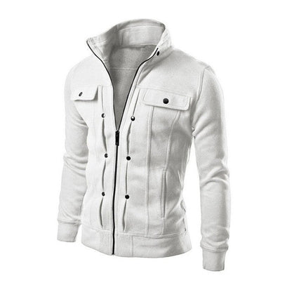 Herren Steppjacke Modern Trendig Schwarz