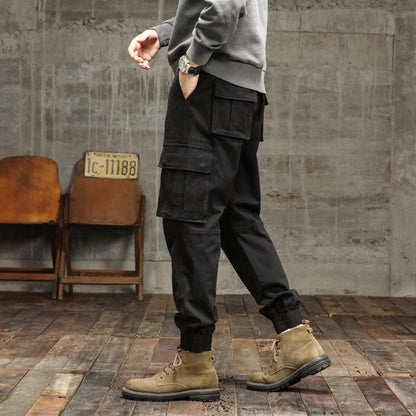 Herren Cargo-Hose Robust Multifunktional Taschen Baumwolle