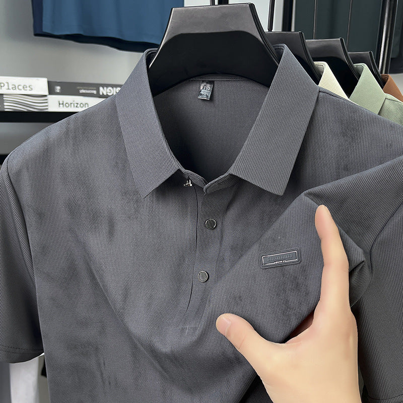 Herren Polohemd Kurzarm Piqué Stoff Modern