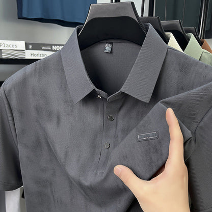 Herren Polohemd Kurzarm Piqué Stoff Modern
