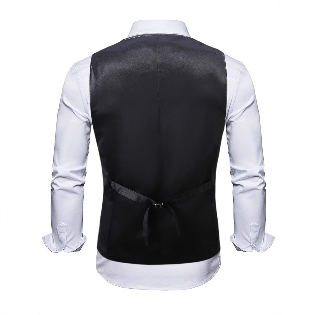 Herren Paillettenweste Elegant mit Fliegenbinder Glitzer