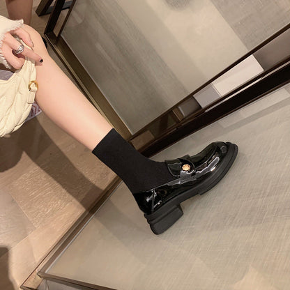 Damen Pantoletten Glänzend Dekorativ Schuhe Damen