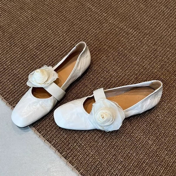 Damen Ballerinas Blumen Elegant Flexibel - BerlinGlamour