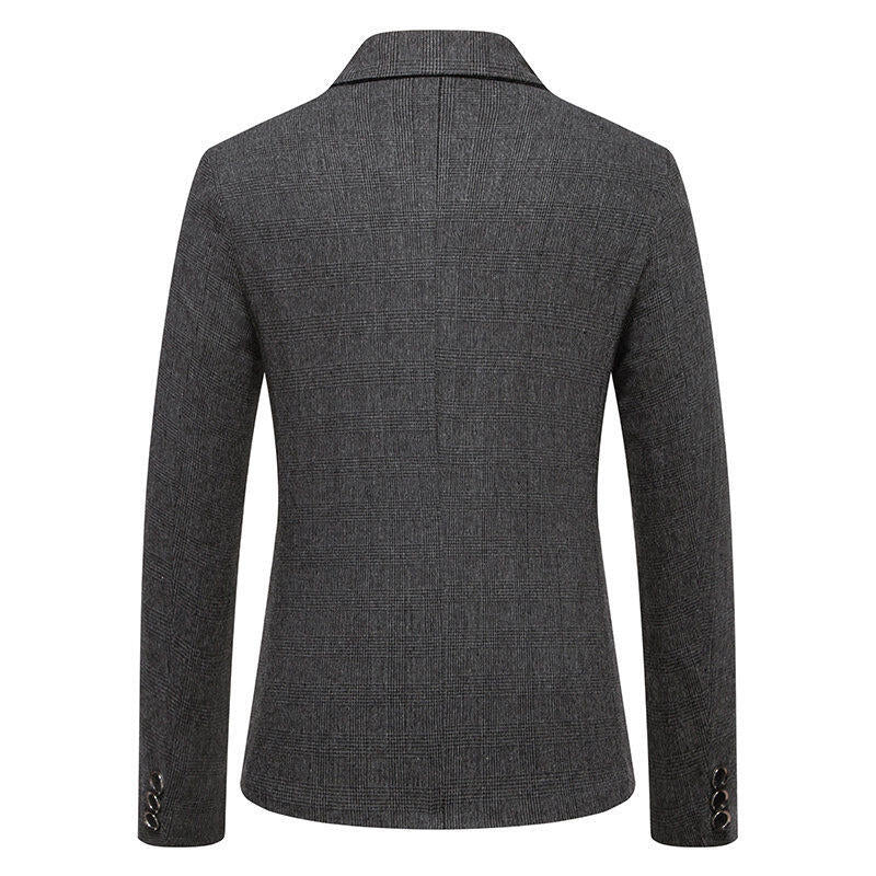 Herren Blazer Herringbone Elegant Slim Fit