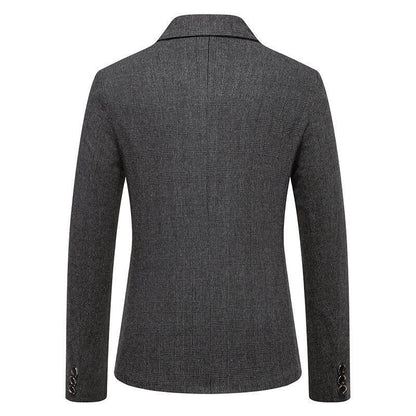 Herren Blazer Herringbone Elegant Slim Fit