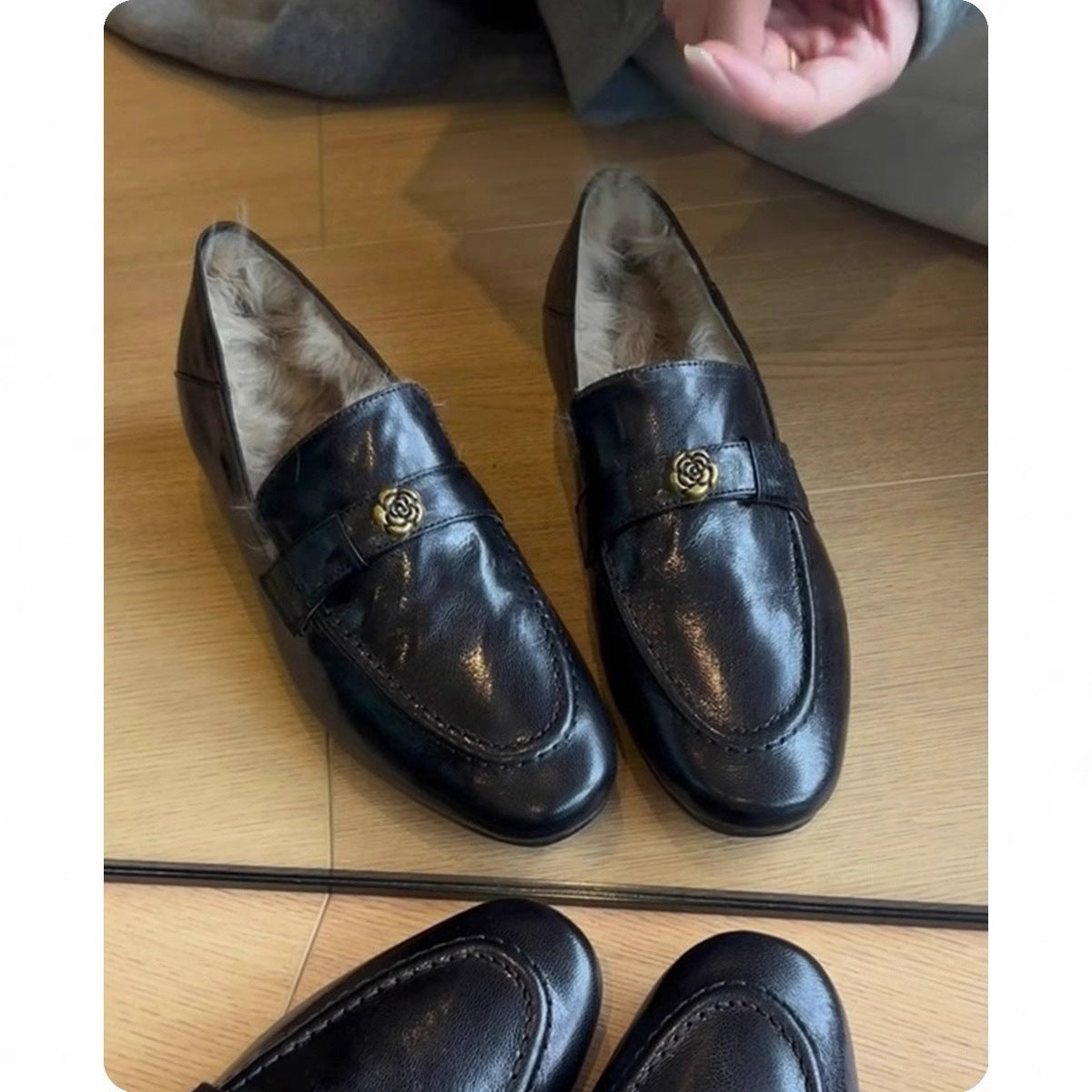 Damen Mokassins Elegante Luxus Schuhe Frauen