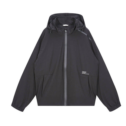 Herren Outdoor-Jacke Wasserdicht Verstellbare Kapuze Leicht