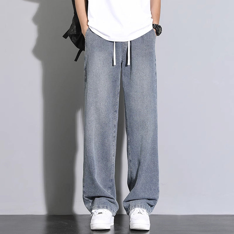 Herren Jeans Bequem Relaxed Fit Leger