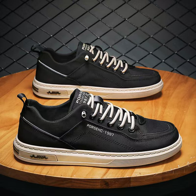 Sportive Sneaker Herren Laufschuhe Schwarz