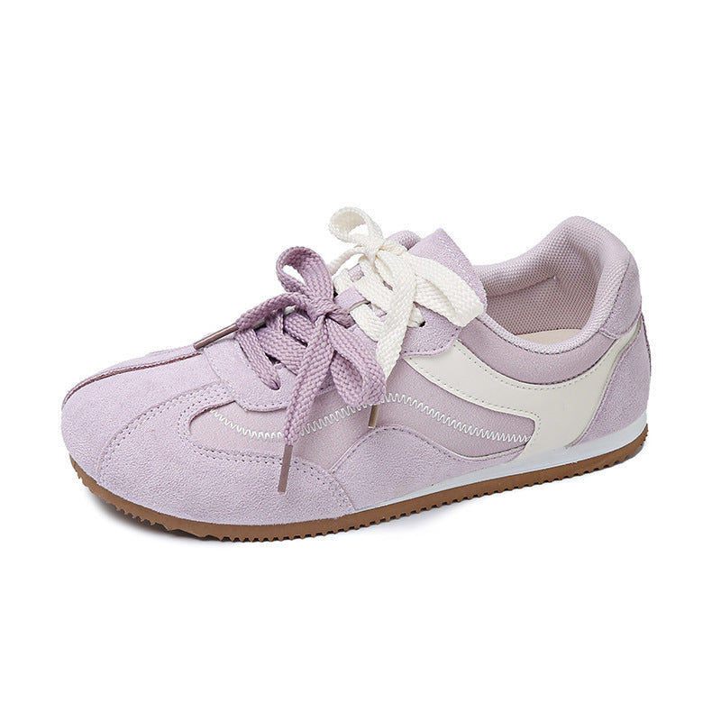 Damen Sneaker Weich Veloursleder Rutschfest