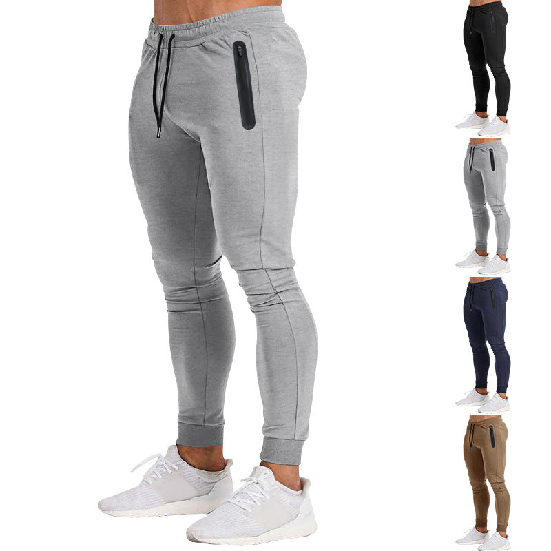 Herren Jogginghose Sportlich Reißverschluss Taschen Modern - BerlinGlamour