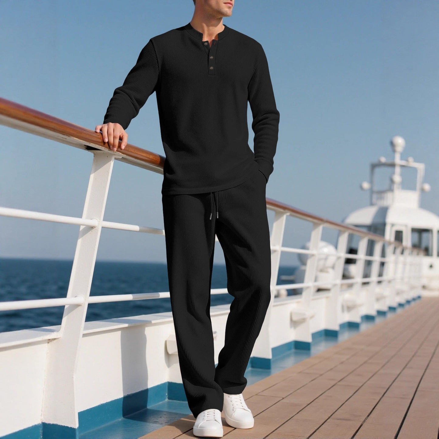 Herren Hoodie Langarm Komfort Elastisch Modern - BerlinGlamour
