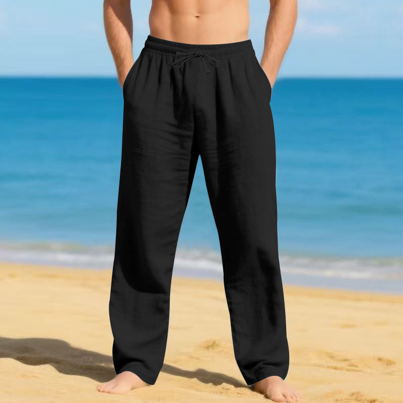Herren leichte Strandhose mit verstellbarem Bund BerlinGlamour 

→ Herren leichte Strandhose, einzig verstellbarer Bund, Berliner Glamour