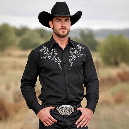 Männer Western Hemd Modern Glamour Style