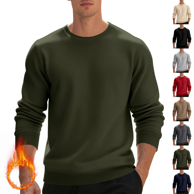 Herren Pullover Weich Baumwolle Klassisch Rundhals