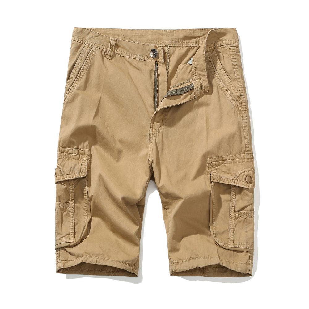 Herren Cargo Shorts Funktional Mit Seitentaschen