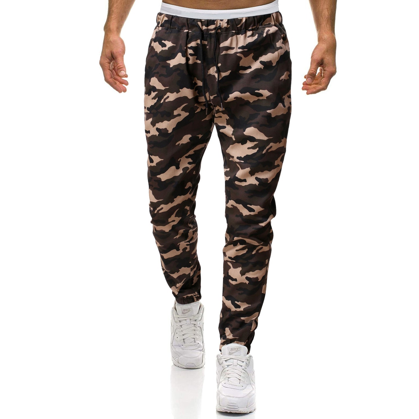 Herren Cargohose Camouflage Stretch