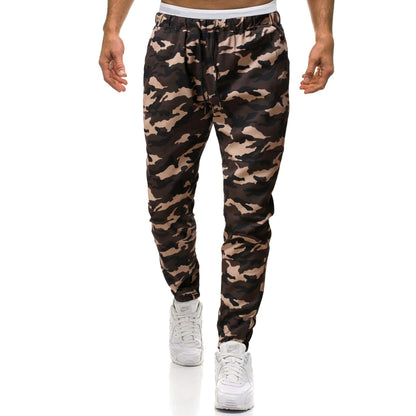 Herren Cargohose Camouflage Stretch