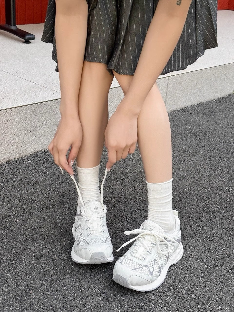 Damen Laufschuhe Komfortabel Atmungsaktiv Schwarz