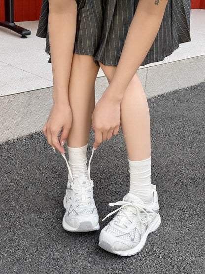 Damen Laufschuhe Komfortabel Atmungsaktiv Schwarz