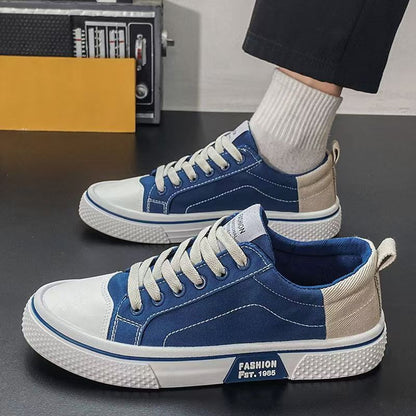 Damen Sneaker Modisch Kontrast Einsätze Sportlich Trendy