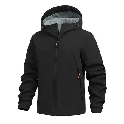 Herren Funktionsjacke Wasserabweisend Verstellbare Kapuze Sportlich