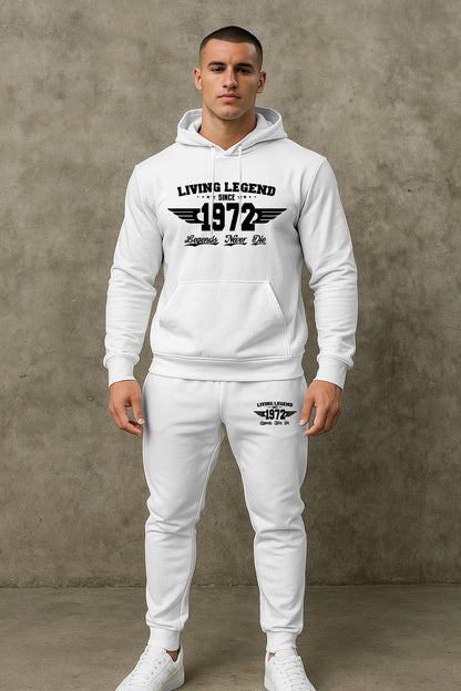 Herren Joggingset Hoodie und Hose Mit Trend Druck Berlin