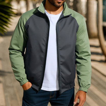 Herren Windjacke atmungsaktiv Sportlich Wasserdicht